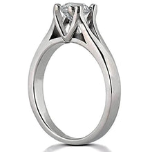 1 Carat Round Real Diamond Solitaire Ring White Gold 14K New