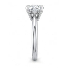 1 Carat Round Solitaire Natural Earth Mined Diamond Engagement Ring 14K White Gold