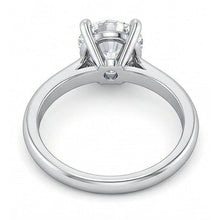 1 Carat Round Solitaire Natural Earth Mined Diamond Engagement Ring 14K White Gold