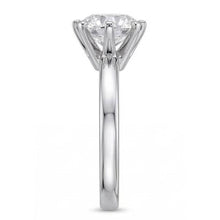 1 Carat Round Solitaire Natural Earth Mined Diamond Ring White Gold Jewelry