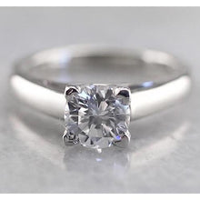 1 Carat Round Solitaire Natural Earth Mined Diamond Ring