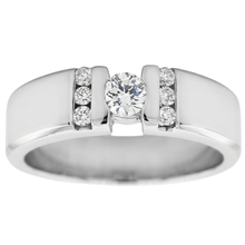 1 Carat Simple Ring Round Natural Earth Mined Diamond White Gold 14K Vs1 F