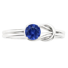 1 Carat Solitaire Blue Sapphire White Gold 14K Fancy Ring Jewellery New
