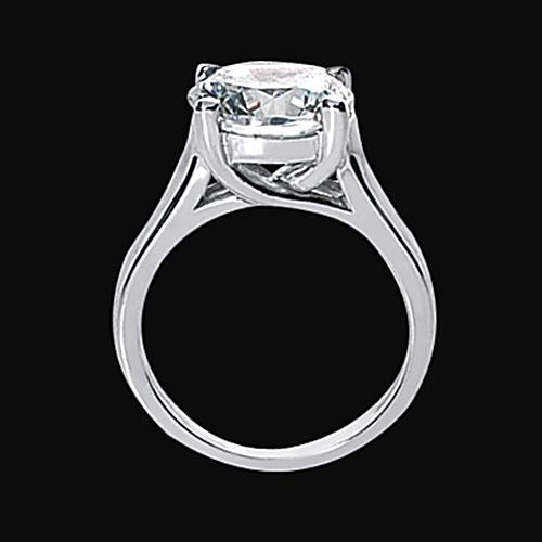 1 Carat Solitaire Real Diamond Engagement Ring White Gold Jewelry New