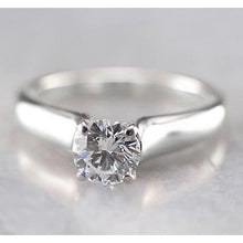 1 Carat Solitaire Natural Earth Mined Diamond Engagement Ring Women Jewellery New