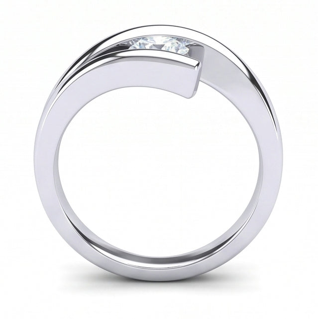 Natural Diamond Ring 1ct - White Gold 14K