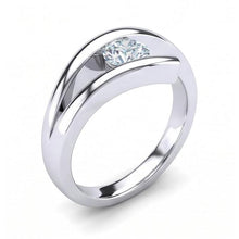 Natural Diamond Ring 1ct - White Gold 14K