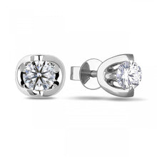 1 Carat Solitaire Round Natural Earth Mined Diamond Stud Earring Women Jewellery