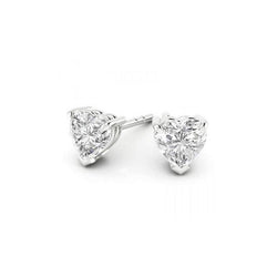1 Carat Sparkling Genuine Diamond Women Stud Earring White Gold 14K
