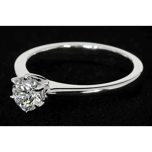 Solitaire diamond ring thin on sale band