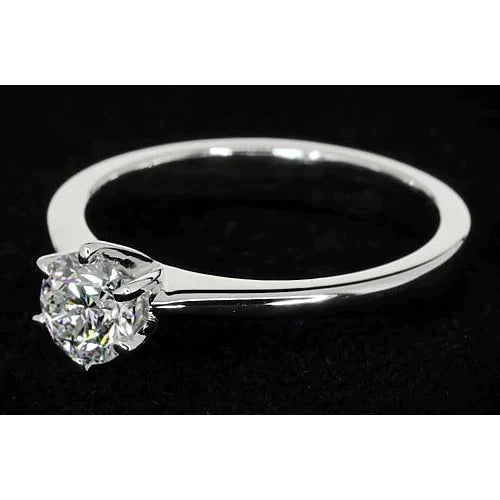 1 Carat Thin Band Genuine Diamond Ring