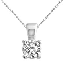 1 Ct Round Diamond Necklace Pendant Solid Gold Real Diamond Cut Mounting