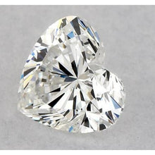 Diamond Heart Shape Diamond in Gold – front view