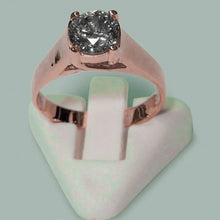 1.50 Carat Round Brilliant Natural Earth Mined Diamond Solitaire Ring Rose Gold