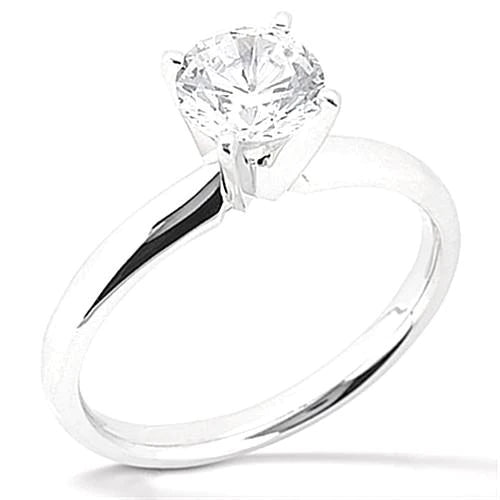 1.50 Ct. Natural Earth Mined Diamond Solitaire Ring White Gold 14K Jewellery