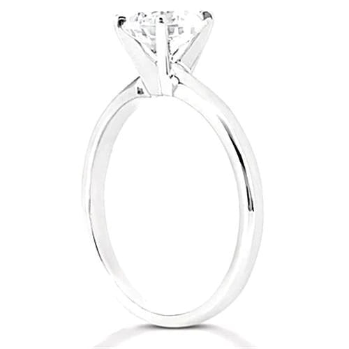 1.50 Ct. Natural Earth Mined Diamond Solitaire Ring White Gold 14K Jewellery