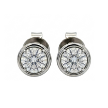 1.5 Carat Round Cut Lab Grown Diamonds Earring White Gold 14K