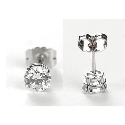 1.70 Ct. Real Stud Natural Earth Mined Diamond Earring White Gold Jewellery