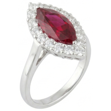natural round ruby 10.50ct ring close up detail