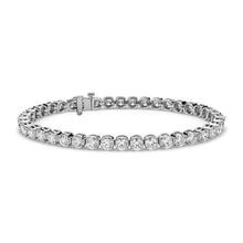 10 Carats Real Round Diamond Tennis Bracelet 40 Stones White Gold 14K