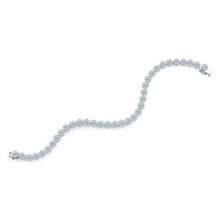 10 Carats Round Cut Small Real Diamond Bracelet New White Gold 14K