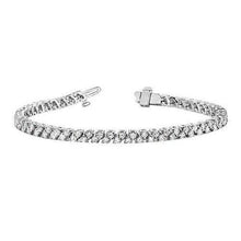 10 Ct White Genuine Round Diamond Tennis Bracelet Solid Gold 14K Jewelry