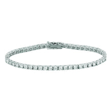 10 Pointer Natural Diamond Tennis Bracelet 5.10 Carats 14K White Gold