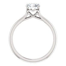 1 Carat Round Genuine Natural Earth Mined Diamond Solitaire Engagement Ring 14K White Gold