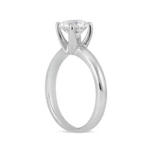 1 Carat Round Natural Earth Mined Diamond Solitaire Engagement Ring 14K White Gold New