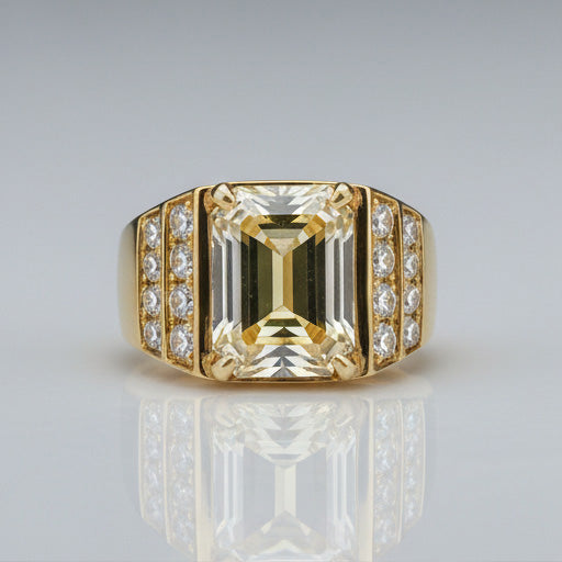 Premium Fine Diamond Men's Ring 8 ct – main view
