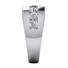 10K Gold Mens Ring Cushion Round Diamond Lab Grown