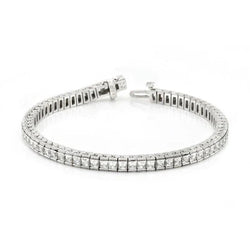 10.50 Carats Real Diamond Tennis Bracelet White Gold 14K Jewellery