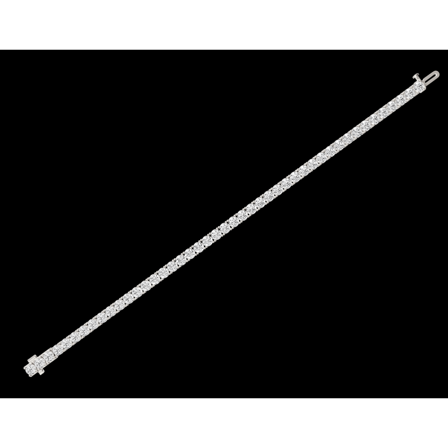 10 Carat Lab Grown Diamonds 14K Tennis Bracelet White Gold