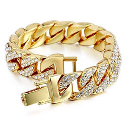 10ct Cuban Link Mens Real Diamond Bracelet
