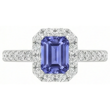 11.75 Ct Tanzanite And Natural Earth Mined Diamonds Ring New White Gold 14K