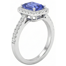 11.75 Ct Tanzanite And Natural Earth Mined Diamonds Ring New White Gold 14K