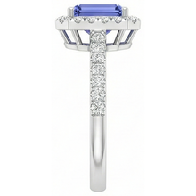 11.75 Ct Tanzanite And Natural Earth Mined Diamonds Ring New White Gold 14K