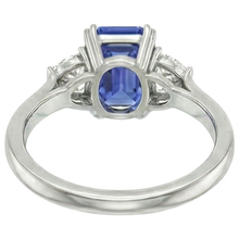 11 Carat Emerald Cut Sapphire Ring
