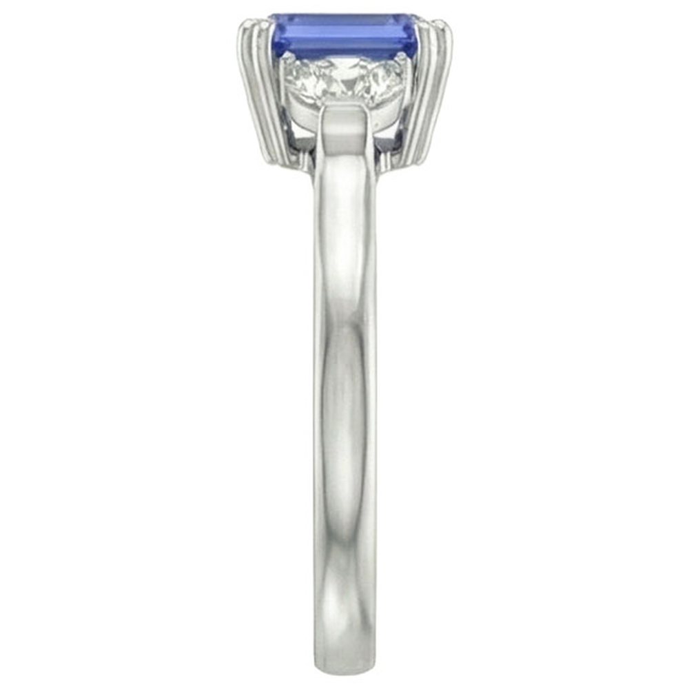 11 Carat Emerald Cut Sapphire Ring
