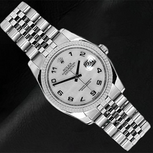 116234 Rolex White Mother Of Pearl Arabic Dial 36mm Watch
