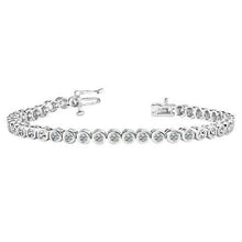 11.30 Ct Round Brilliant Cut Real Diamonds Ladies Tennis Bracelet White Gold