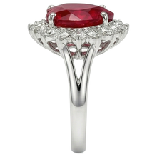 12.75 Ct Heart Shaped Red Ruby Natural Earth Mined DIAMOND ( NOT LAB GROWN ) Ring White Gold 14K New