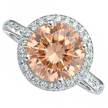 12.85 Ct Brilliant Cut Morganite And Natural Earth Mined Diamonds Anniversary Ring Gold