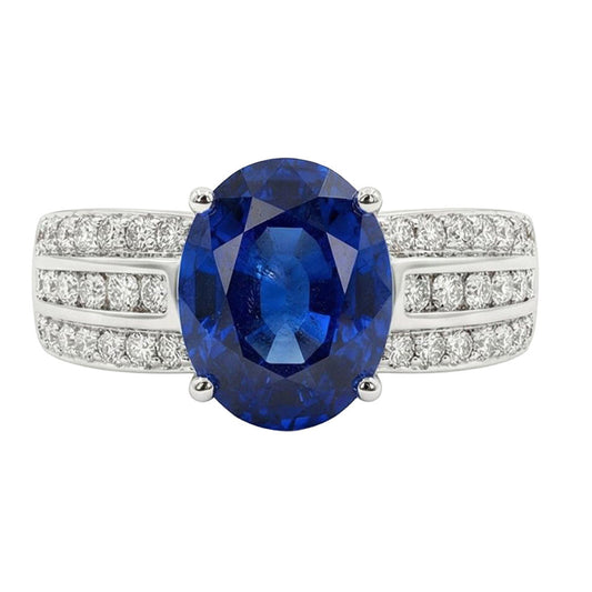 12 Carat IGI CERTIFIED Sapphire Engagement Ring