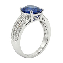 12 Carat Natural Sapphire Engagement Ring