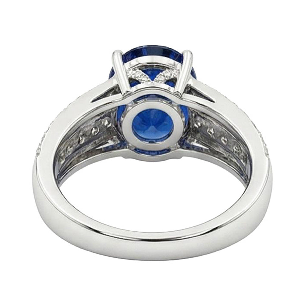 12 Carat Natural Sapphire Engagement Ring