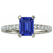 12 Ct Hidden Halo Tanzanite With Natural Earth Mined Diamonds Wedding Ring White Gold
