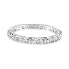 12 Ct Round Brilliant Real Diamond Bangle White Solid Gold