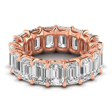 Fine Diamond Eternity Band 12.75 ct 14K Rose Gold – front view