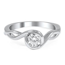 1.25 Carats Round Cut Solitaire Natural Earth Mined Diamond Ring 14K Gold White